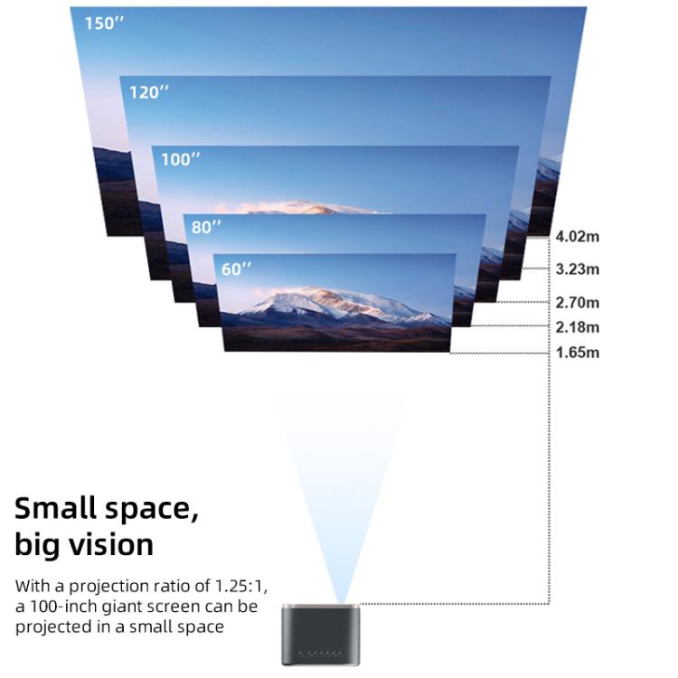 Cheerlux E1C Whale OS Version 1920x1080P 250ANSI Smart Projector