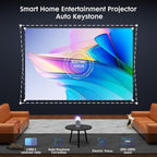 Cheerlux H1 Same Screen Version 1280x720P 180ANSI Smart Projector, with Gimbal