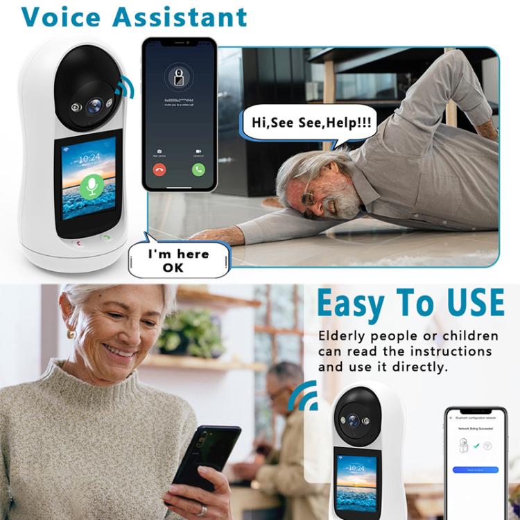 V5 3MP Home HD Full Color Two-Way Video Call Camera Support One-Click Call