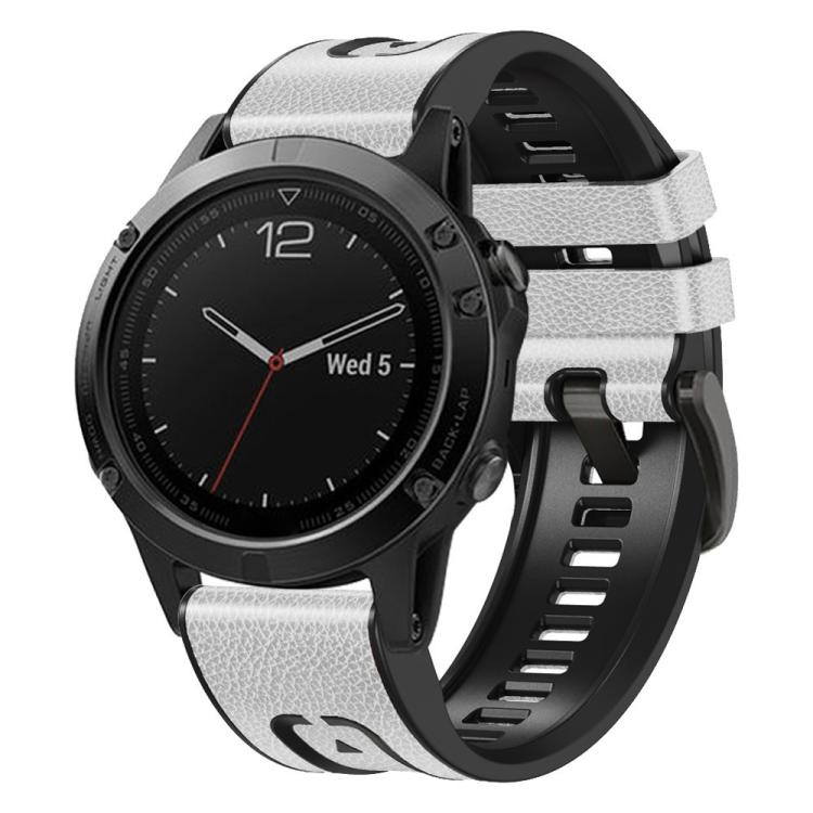 xDfind Leather Skin Silicone Quick Release Watch Band