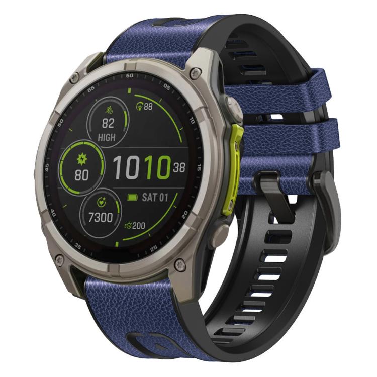 xDfind Leather Skin Silicone Quick Release Watch Band