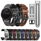 xDfind Leather Skin Silicone Quick Release Watch Band
