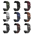 xDfind Leather Skin Silicone Quick Release Watch Band
