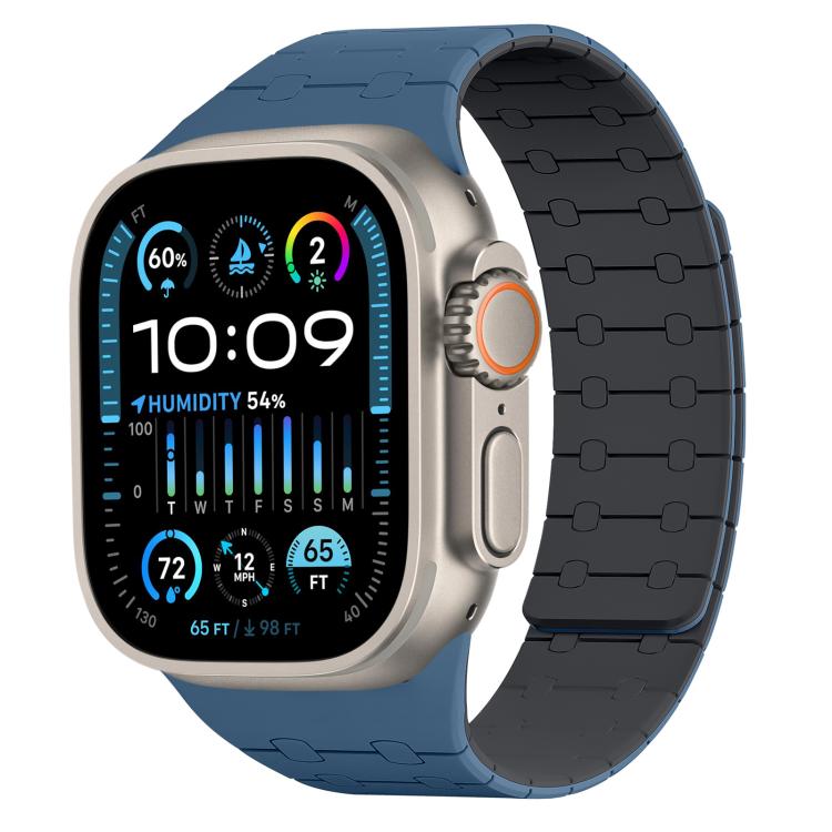 xDfind Contrasting Colors Magnetic Silicone Watch Band