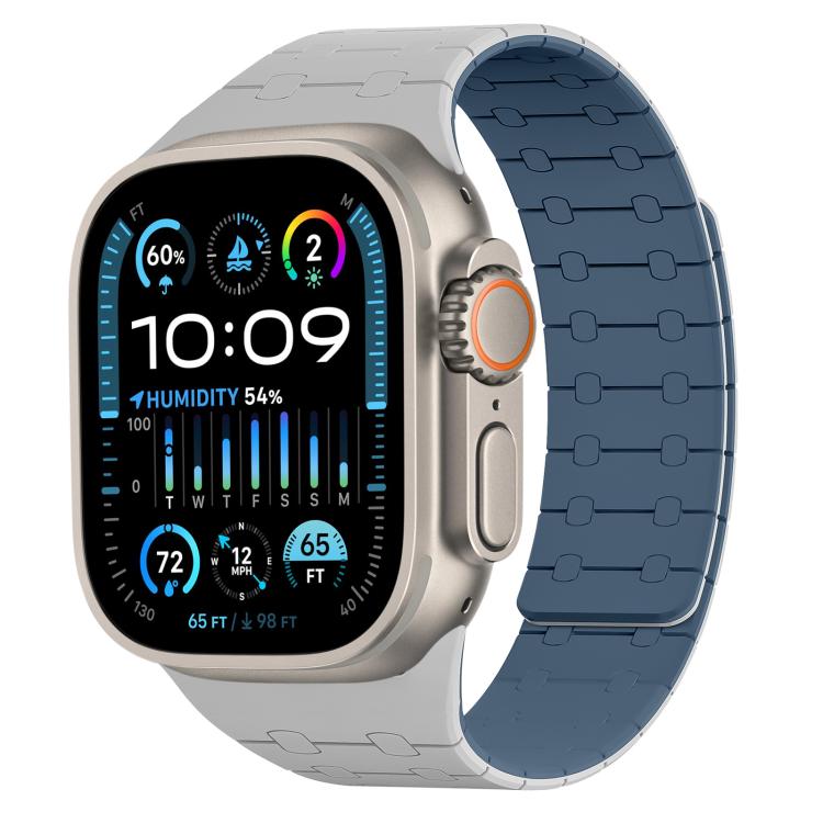 xDfind Contrasting Colors Magnetic Silicone Watch Band