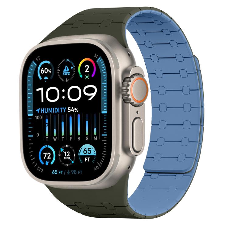 xDfind Contrasting Colors Magnetic Silicone Watch Band