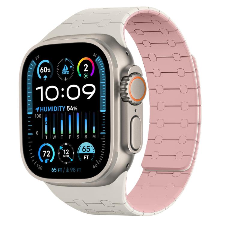 xDfind Contrasting Colors Magnetic Silicone Watch Band