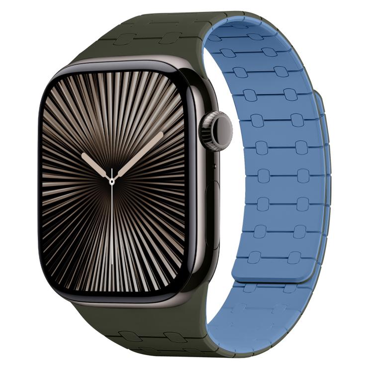 xDfind Contrasting Colors Magnetic Silicone Watch Band