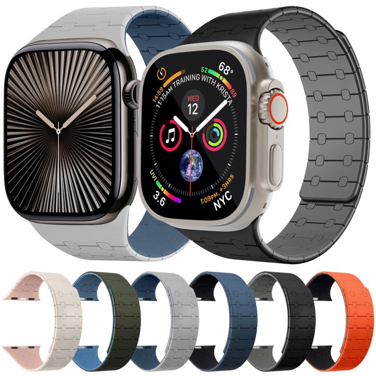 xDfind Contrasting Colors Magnetic Silicone Watch Band