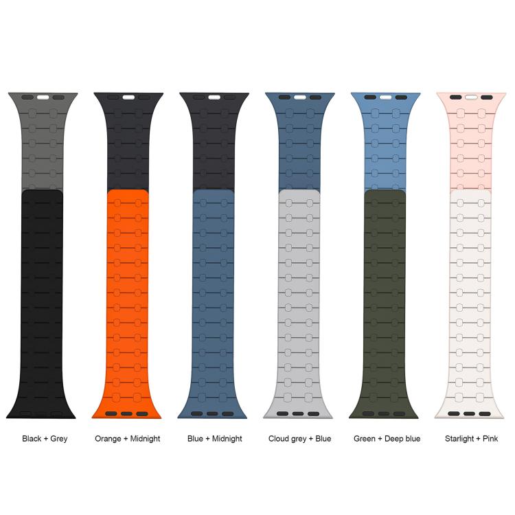 xDfind Contrasting Colors Magnetic Silicone Watch Band