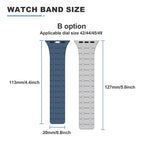 xDfind Contrasting Colors Magnetic Silicone Watch Band