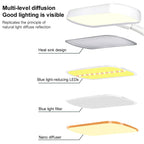 LED 3-color Pen Holder Desk Lamp Smart Voice Control Light