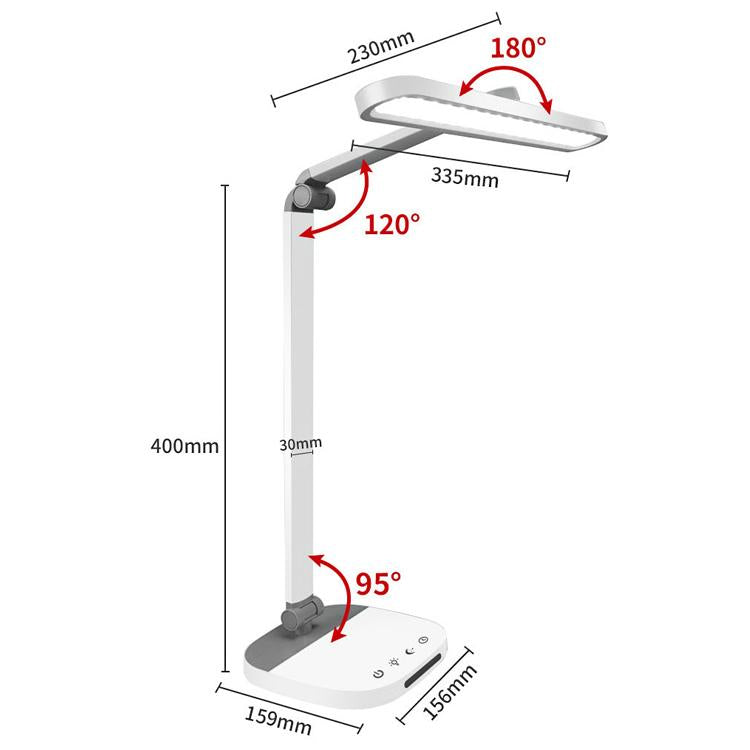 Foldable LED No Flicker AA Grade Eye Protection Study Desk Lamp