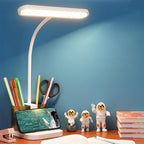 Double Pen Holder USB Rechargeable LED Study Desk Lamp