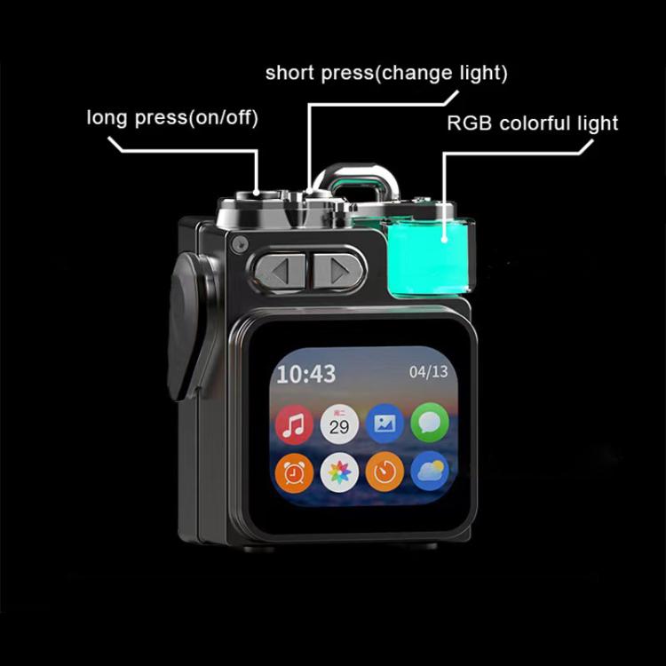 DK08 Smart LED Screen Cool Style Portable RGB Light Bluetooth Speaker