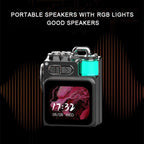 DK08 Smart LED Screen Cool Style Portable RGB Light Bluetooth Speaker