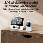 Yesido KM27 4.3 inch TFT Screen 2.4G Wireless Video Intercom Doorbell, Plug: UK Plug