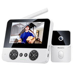 Yesido KM27 4.3 inch TFT Screen 2.4G Wireless Video Intercom Doorbell, Plug: UK Plug
