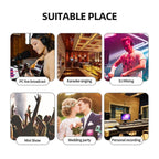 DEBRA V4 4-Channels Audio Mixer with Reverb Sound Card for Live Streaming