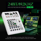 DEBRA PRMX-6 4-Channels Audio Mixer DSP Reverb for Live Recording