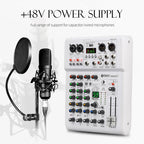 DEBRA PRMX-6 4-Channels Audio Mixer DSP Reverb for Live Recording