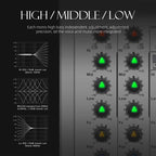 DEBRA PRMX-6 4-Channels Audio Mixer DSP Reverb for Live Recording