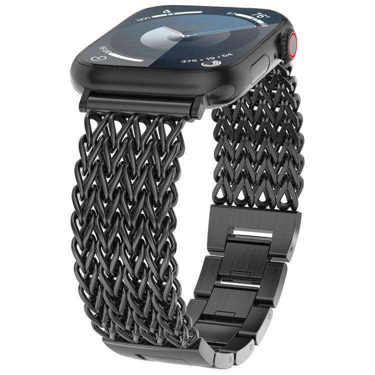 xDfind Herringbone Braided Stainless Steel Watch Band