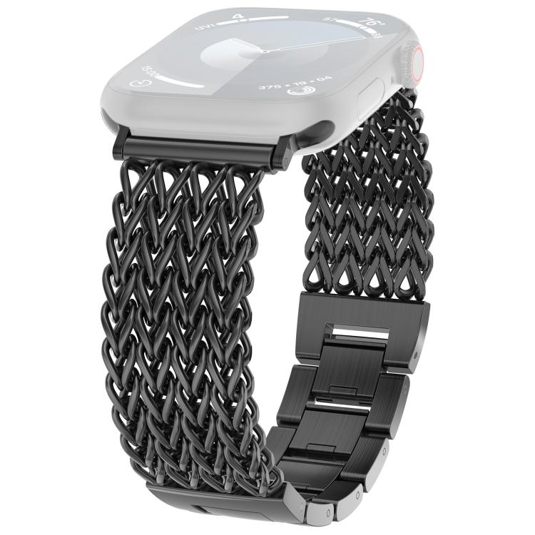 xDfind Herringbone Braided Stainless Steel Watch Band
