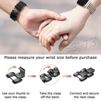 xDfind Herringbone Braided Stainless Steel Watch Band