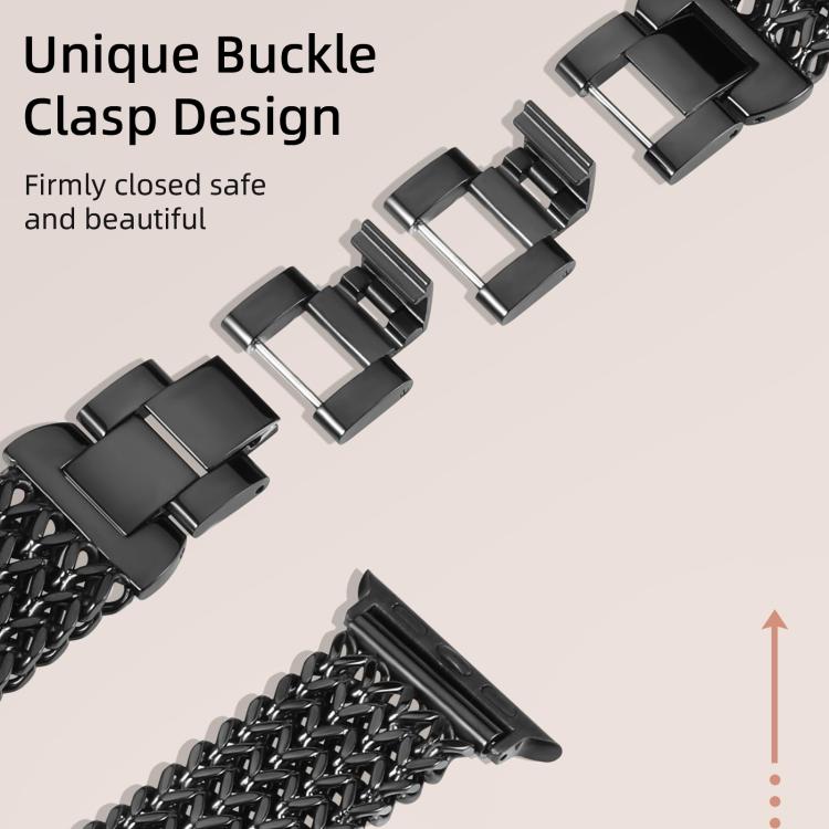 xDfind Herringbone Braided Stainless Steel Watch Band