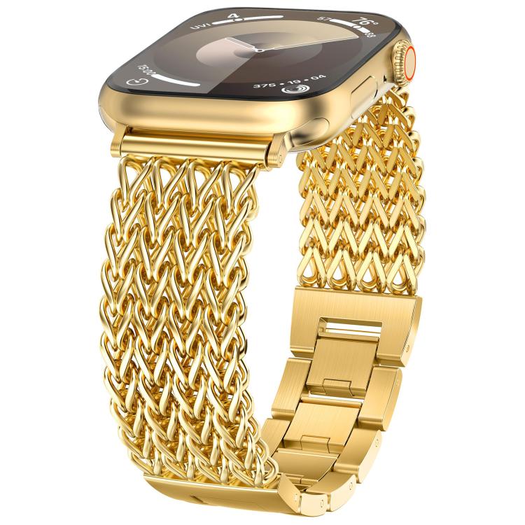 xDfind Herringbone Braided Stainless Steel Watch Band