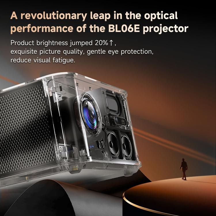 WOWOTO WWT-BL06E Android 9.0 4.45 inch LCD Display 1920x1080P 1000ANSI Smart Projector