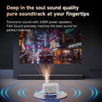 WOWOTO WWT-BL06E Android 9.0 4.45 inch LCD Display 1920x1080P 1000ANSI Smart Projector