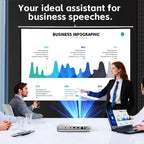 WOWOTO WWT-T10 Android 9.0 DLP 1920x1080P HD 350-400ANSI Smart Projector