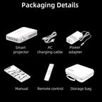 WOWOTO WWT-T10 Android 9.0 DLP 1920x1080P HD 350-400ANSI Smart Projector