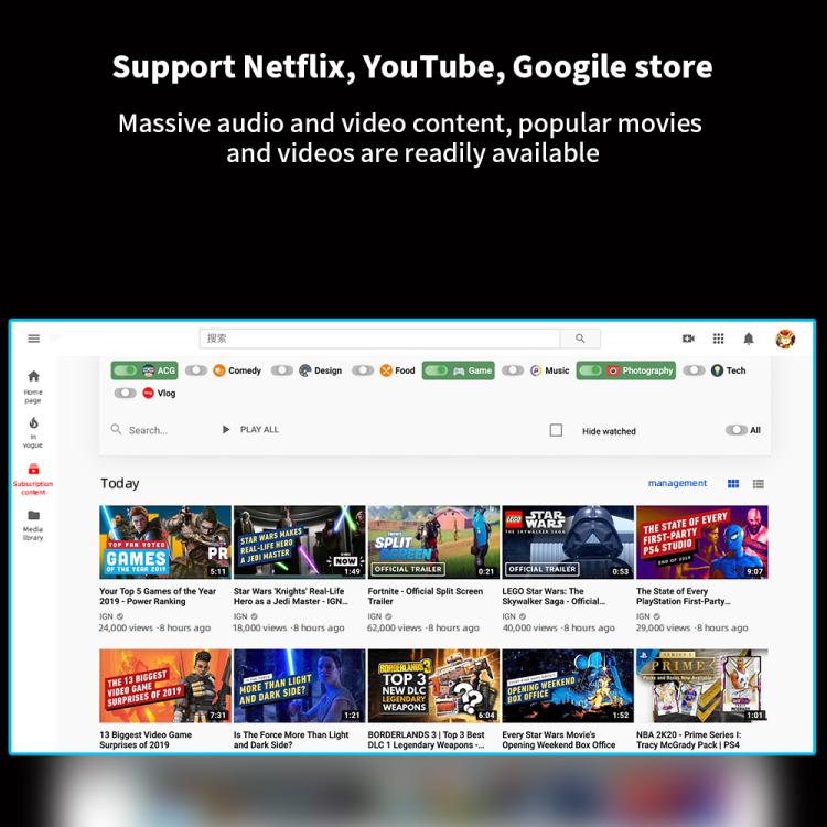 WOWOTO WWT-BL02E Android 9.0 LCD Display 1280x720P 150ANSI Smart Projector