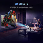 WOWOTO WWT-M8 Android 9 DLP 1920x1080P HD 300ANSI Smart Projector