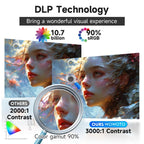 WOWOTO WWT-M8 Android 9 DLP 1920x1080P HD 300ANSI Smart Projector