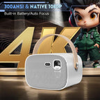 WOWOTO WWT-M8 Android 9 DLP 1920x1080P HD 300ANSI Smart Projector