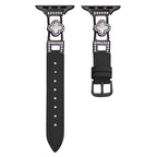 xDfind Four-leaf Clover Metal Hybrid Leather Watch Band