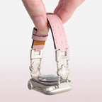 xDfind Four-leaf Clover Metal Hybrid Leather Watch Band