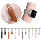 xDfind Four-leaf Clover Metal Hybrid Leather Watch Band