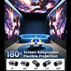 Q8 1080P 180ANSI LCD Display Smart Projector