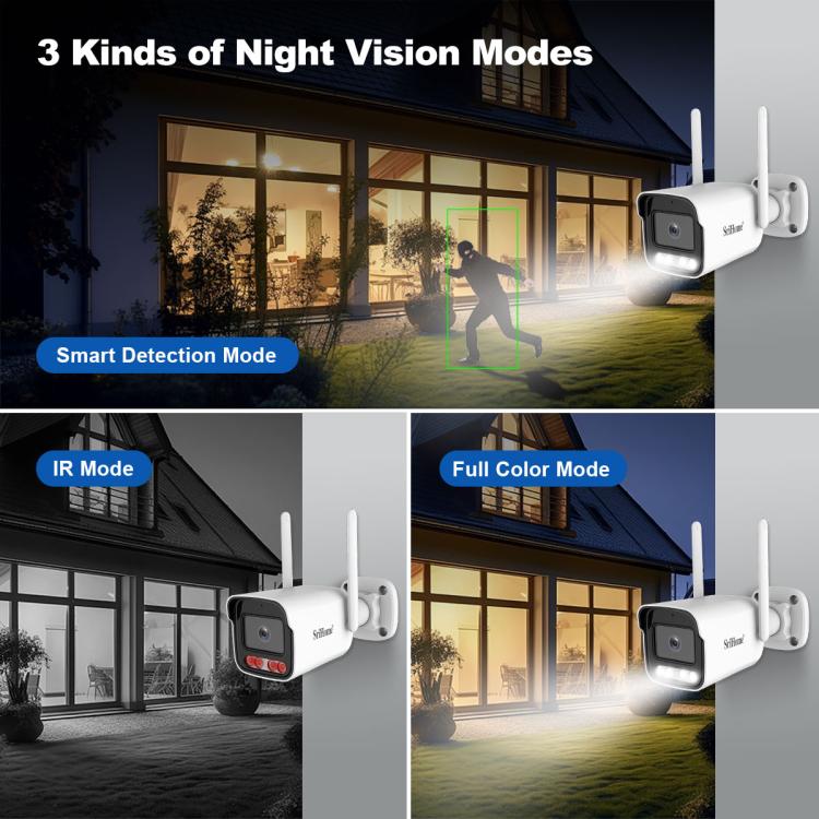 SriHome NVS001-IPC065 5MP 4-CH NVR WiFi IP Camera Kit