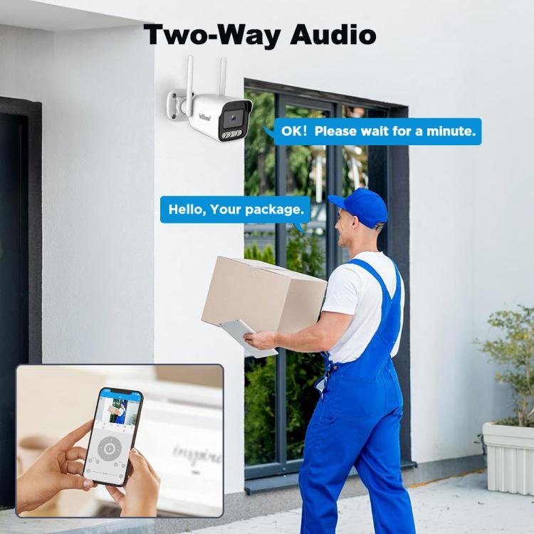 SriHome NVS001-IPC065 5MP 4-CH NVR WiFi IP Camera Kit