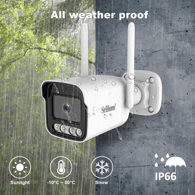 SriHome NVS001-IPC065 5MP 4-CH NVR WiFi IP Camera Kit