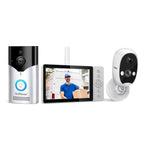 SriHome DH051+DH002+DH008 4MP HD Smart WiFi Video PIR Visual Doorbell Set