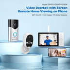 SriHome DH051+DH002+DH008 4MP HD Smart WiFi Video PIR Visual Doorbell Set