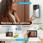 SriHome DH051+DH002+DH008 4MP HD Smart WiFi Video PIR Visual Doorbell Set