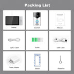 SriHome DH051+DH002 4MP HD Smart WiFi Video PIR Visual Doorbell Set